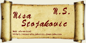Miša Stojaković vizit kartica